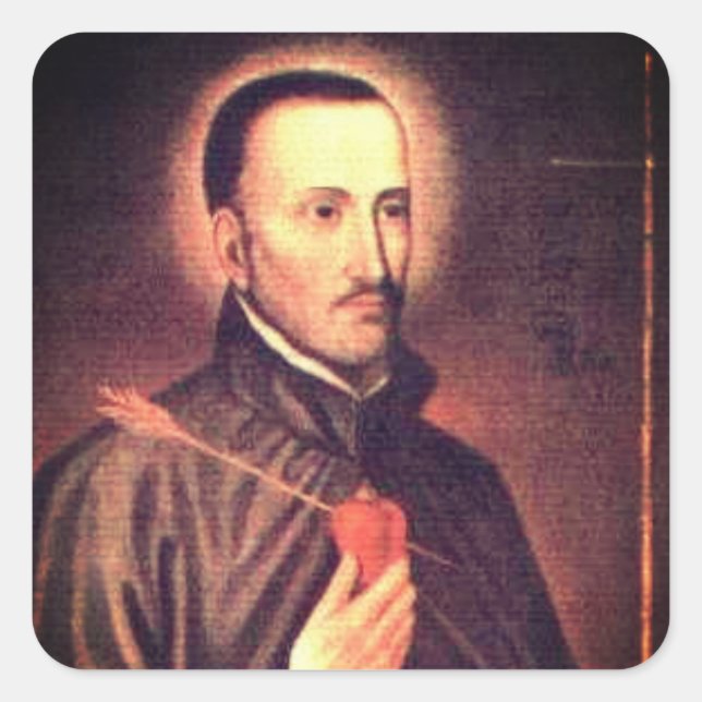 Adesivo Quadrado San Roque González de Papais noeis Cruz (Frente)