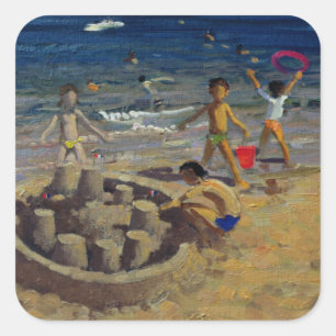 Adesivo Quadrado Sandcastle France 1999