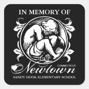 Adesivo Quadrado Sandy Hook Memory Sticker