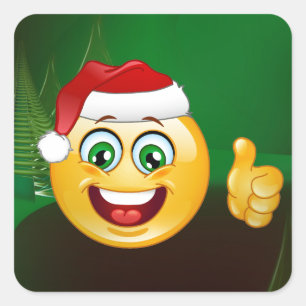 Adesivo Quadrado santa claus emojis