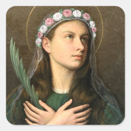 Adesivo Quadrado Santa Maria Goretti