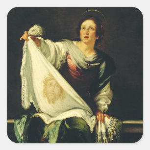 Adesivo Quadrado Santa Verônica por Bernardo Strozzi