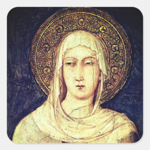 Adesivo Quadrado Santo Clare de Assisi por Simone Martini