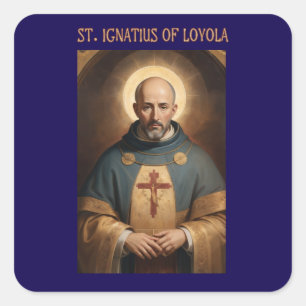 Adesivo Quadrado Santo Ignatius da Praça Católica Loyola