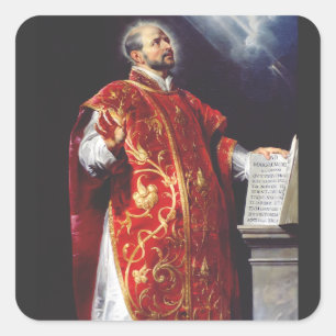 Adesivo Quadrado Santo Inácio de Loyola