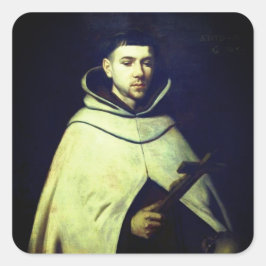 Adesivo Quadrado Santo John da Cruz de Zurbarán