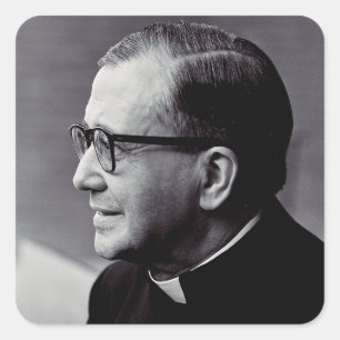 Adesivo Quadrado Santo Josemaria Escriva