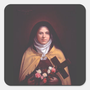 Adesivo Quadrado Santo Therese de Lisieux