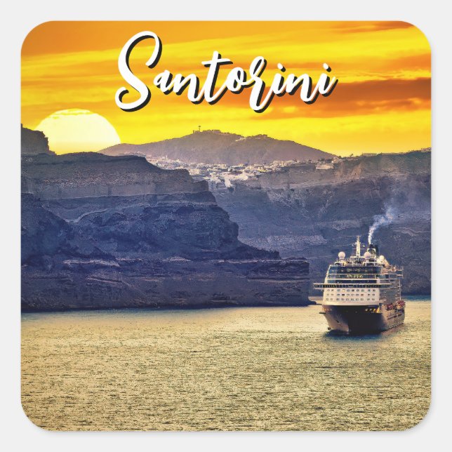Adesivo Quadrado Santorini (Frente)