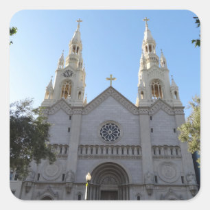 Adesivo Quadrado Santos Peter & Paul Church Stickers