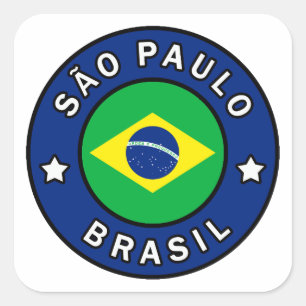 Adesivo Quadrado São Paulo Brasil