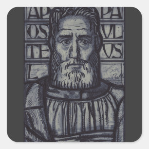 Adesivo Quadrado São Paulo o Apóstolo Arte Sacra Gráfica Moderna