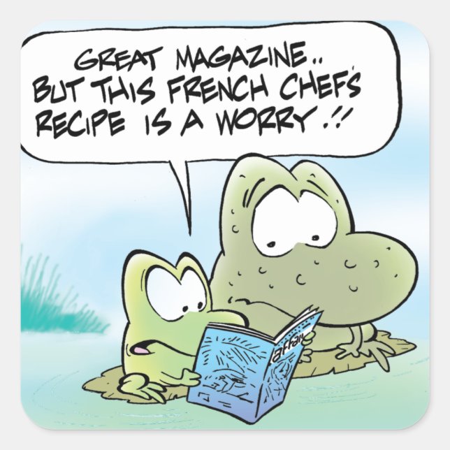 Adesivo Quadrado Sapos de pântano (Frente)