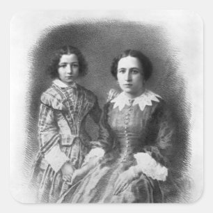 Adesivo Quadrado Sarah Bernhardt e sua mãe?