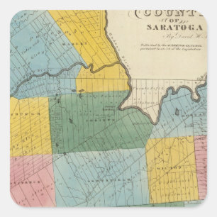 Adesivo Quadrado Saratoga County