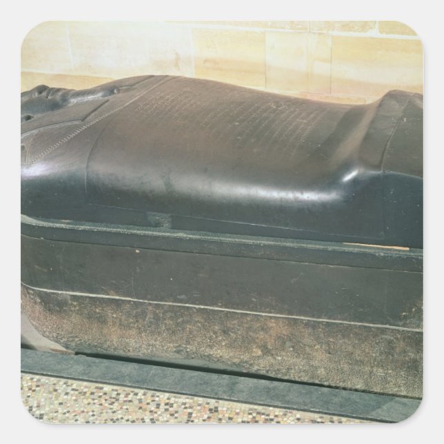 Adesivo Quadrado Sarcófago de Eshmunazar, Rei de Sidon (Frente)