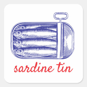 Adesivo Quadrado Sardine tin