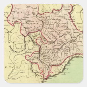 Adesivo Quadrado Sardinia, France, Italia