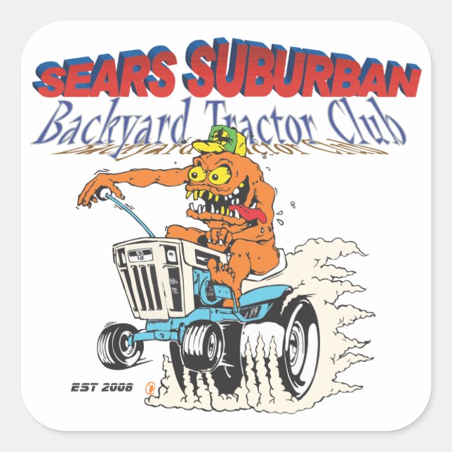 Adesivo Quadrado Sarge Stickers (Frente)