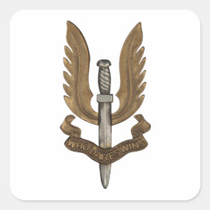 Adesivo Quadrado SAS britânico