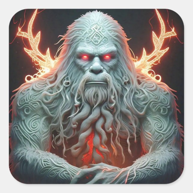 Adesivo Quadrado Sasquatch Celta (Frente)