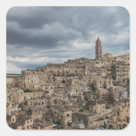 Adesivo Quadrado Sassi di Matera, Itália