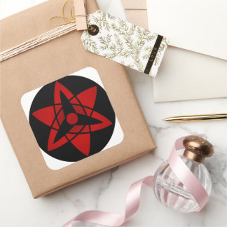Adesivo Quadrado Sasuke Sharingan Sticker