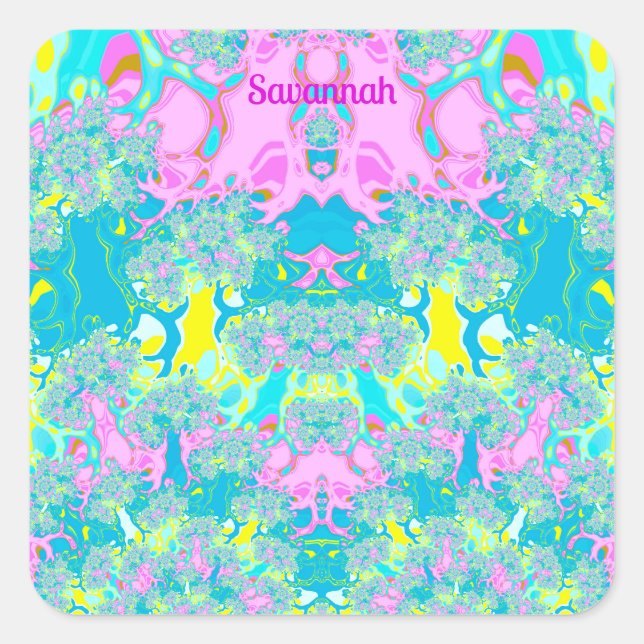 ADESIVO QUADRADO SAVANNAH ~ PERFECÇÃO DE PASTEL ~ (Frente)