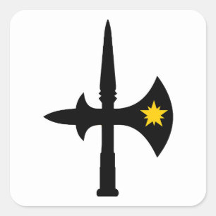 Adesivo Quadrado SCA Bryn Gwlad Populace Crachá Sticker