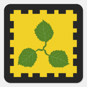 Adesivo Quadrado SCA Caerthe Populace Crachá Sticker