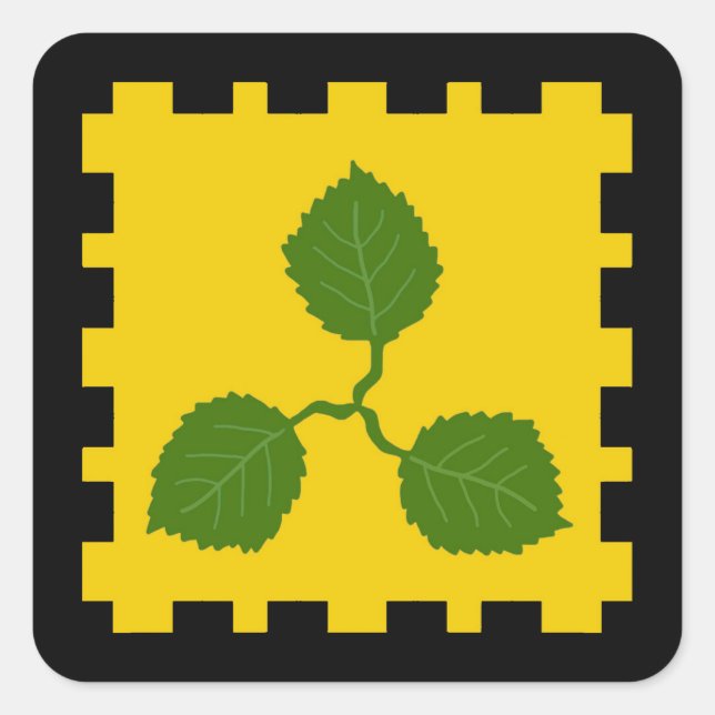 Adesivo Quadrado SCA Caerthe Populace Crachá Sticker (Frente)