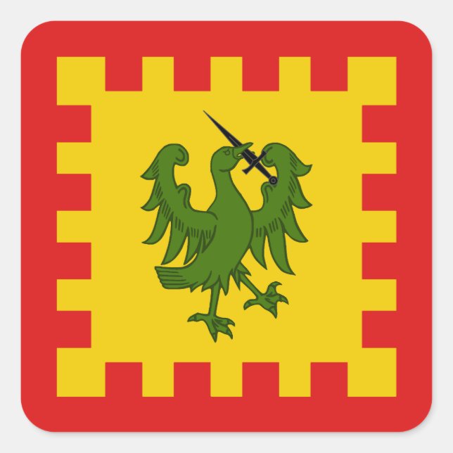 Adesivo Quadrado SCA Saint Christina Populace Badge Square Sticker (Frente)