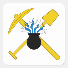 Adesivo Quadrado SCA Scola Metallorum Crachá Populacional