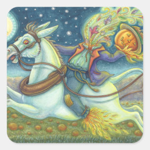 Adesivo Quadrado SCARECRONA DE HORSEMAN INOXIDÁVEL E MULTICKERS Sq