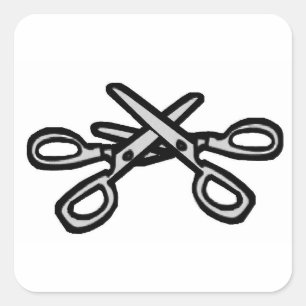 Adesivo Quadrado Scissor a posição