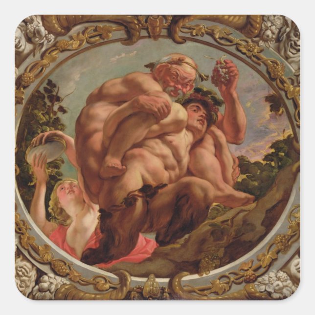 Adesivo Quadrado Scorpio, dos Sinais do Zodíaco (Frente)