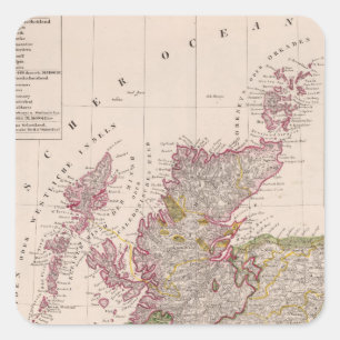Adesivo Quadrado Scotland 14