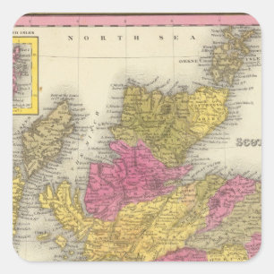 Adesivo Quadrado Scotland 16