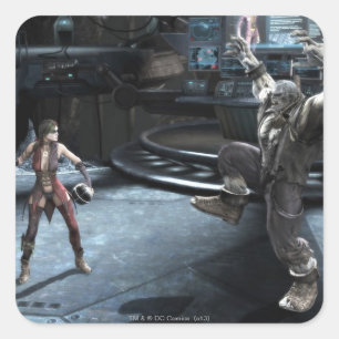 Adesivo Quadrado Screenshot: Harley contra Grundy