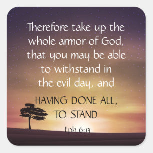 Adesivo Quadrado Script de Bíblia de Motivação de Uplistação Inspir