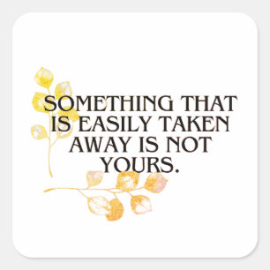 Adesivo Quadrado se for fácil, nunca foi da sua