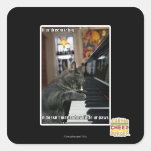 Adesivo Quadrado Se o dreem do ur é grande