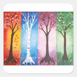 Adesivo Quadrado Seasons