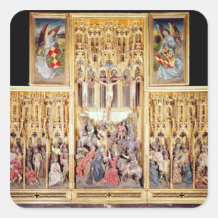 Adesivo Quadrado Seção central do Altarpiece de Ambierle