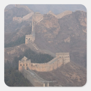 Adesivo Quadrado Seção de Jinshanling, Grande Muralha de China