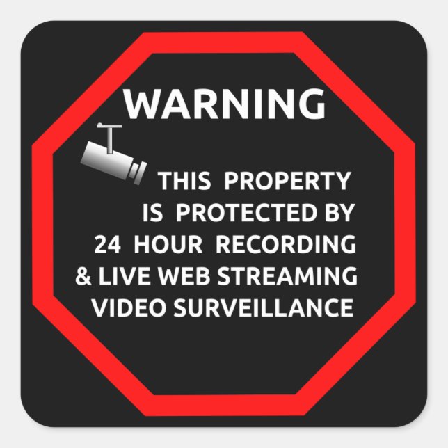 Adesivo Quadrado Security Sticker for Windows By Business (Frente)