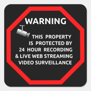 Adesivo Quadrado Security Sticker for Windows By Business