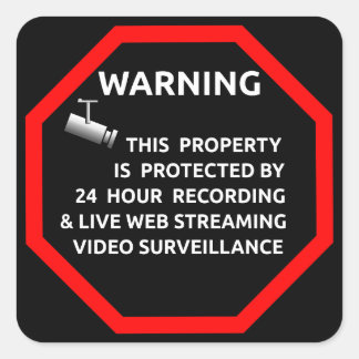 Adesivo Quadrado Security Sticker for Windows By Business