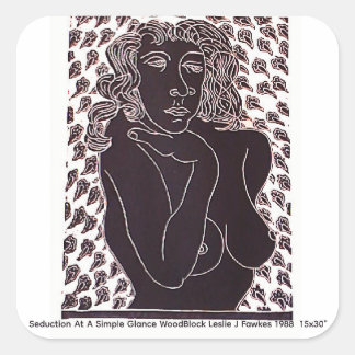 Adesivo Quadrado Seduction At A Simple Glance 7.6cm stickers