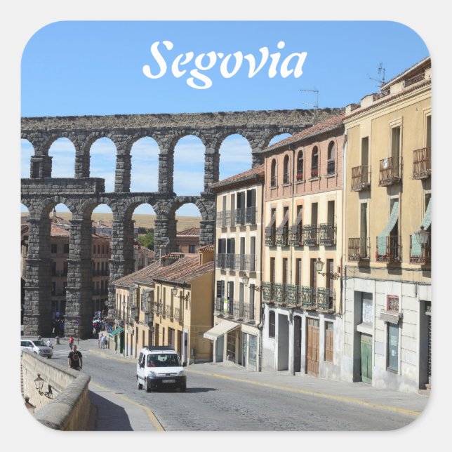 Adesivo Quadrado Segóvia, Espanha (Frente)